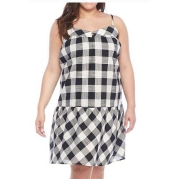 True Craft Buffalo Plaid Check Dress Size OX - Picture 1 of 4